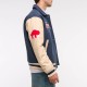 Buffalo Bills Blue and Eggshell Varsity Bomber Jacket