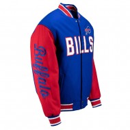 Buffalo Bills Blue and Red Varsity Wool Jacket