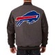 Buffalo Bills Charcoal and Black Varsity Jacket