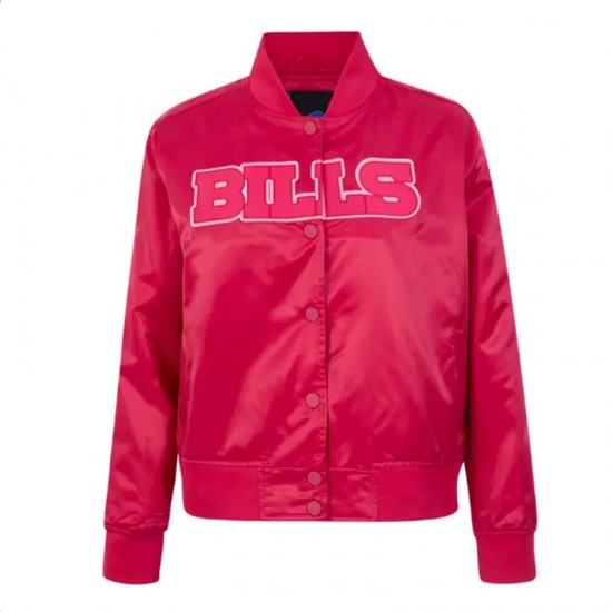 Buffalo Bills Classic Triple Pink Satin Jacket