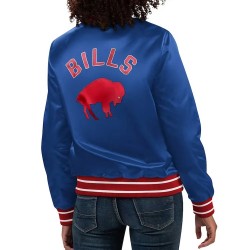Buffalo Bills Full Count Blue Satin Jacket