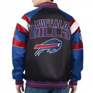 Buffalo Bills G-III Faux Varsity Leather Jacket