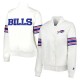Buffalo Bills Line Up White Satin Jacket