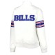 Buffalo Bills Line Up White Satin Jacket