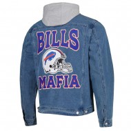 Buffalo Bills Mafia Denim Hooded Jacket