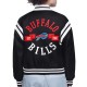 Buffalo Bills Printed Logo Varsity Satin Jacket Buffalo Bills Printed Logo Varsity Satin Jacket