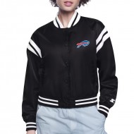 Buffalo Bills Printed Logo Varsity Satin Jacket