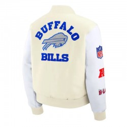 Buffalo Bills Rivalries Eggshell White Varsity Jacket