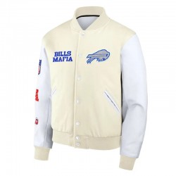 Buffalo Bills Rivalries Eggshell White Varsity Jacket
