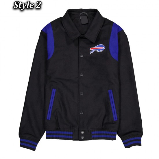 Buffalo Bills Sport Night Teddy Varsity Jacket