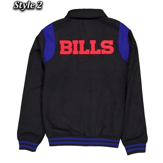 Buffalo Bills Sport Night Teddy Varsity Jacket