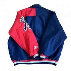 Buffalo Bisons 90’s Blue and Red Satin Jacket