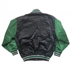 Buffalo Bisons Bomber Black and Green Satin Jacket
