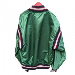 Buffalo Bisons Green Minor League Bomber Satin Jacket