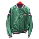 Buffalo Bisons Green Minor League Bomber Satin Jacket