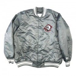 Buffalo Sabres Gray Bomber Satin Jacket