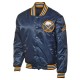 Buffalo Sabres Navy Blue Gold Satin Jacket