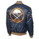 Buffalo Sabres Navy Blue Gold Satin Jacket