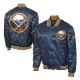 Buffalo Sabres Navy Blue Gold Satin Jacket