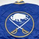 Buffalo Sabres Royal Snap Up Varsity Satin Jacket