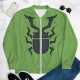 Bug Duelist Beetle Green Bomber Jacket Bug Duelist Beetle Green Bomber Jacket