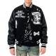 Bulldog First Row Black Varsity Jacket Bulldog First Row Black Varsity Jacket