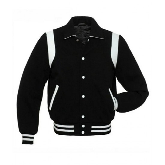 Byron Collar Baseball Varsity Jacket Byron Collar Baseball Varsity Jacket