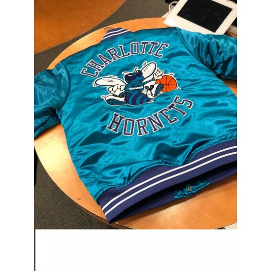 Charlotte Hornets nba Satin Jacket Charlotte Hornets nba Satin Jacket