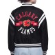 Calgary Flames Printed Logo Varsity Satin Jacket Calgary Flames Printed Logo Varsity Satin Jacket