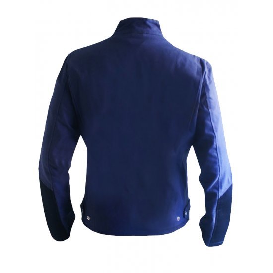 Captain America Steve Rogers Blue Cotton Jacket Captain America Steve Rogers Blue Cotton Jacket