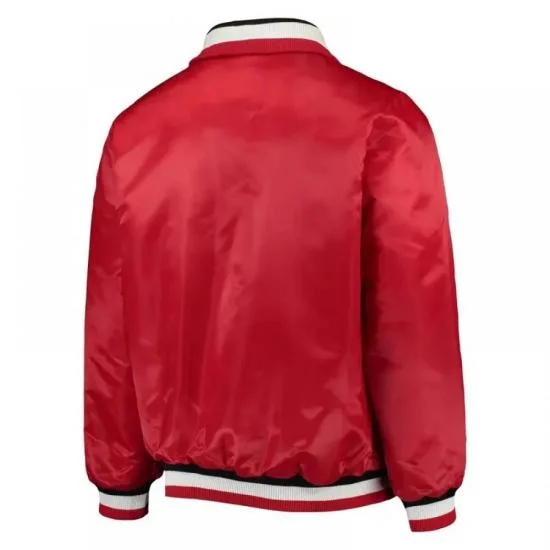 Captain II Detroit Red Wings Red Satin Jacket