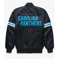 Carolina Panthers Black Satin Jacket