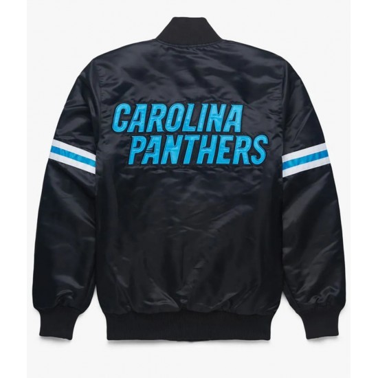 Carolina Panthers Black Satin Jacket Carolina Panthers Black Satin Jacket