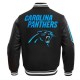 Carolina Panthers Mashup Rib Varsity Jacket