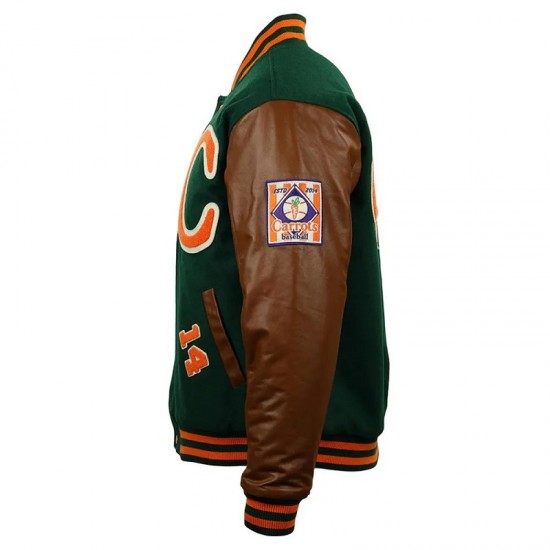 Carrots Arlington Heights Green Varsity Jacket Carrots Arlington Heights Green Varsity Jacket