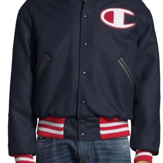 Champion Exclusive Life Blue Varsity Jacket Champion Exclusive Life Blue Varsity Jacket