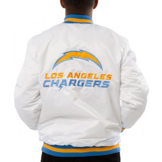 Chargers LA Bomber Blue/White Jacket Chargers LA Bomber Blue/White Jacket