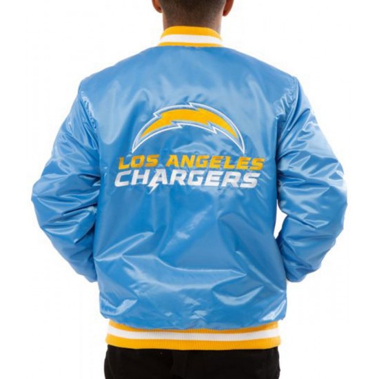 Chargers LA Bomber Blue/White Jacket Chargers LA Bomber Blue/White Jacket