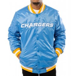 Chargers LA Bomber Blue/White Jacket