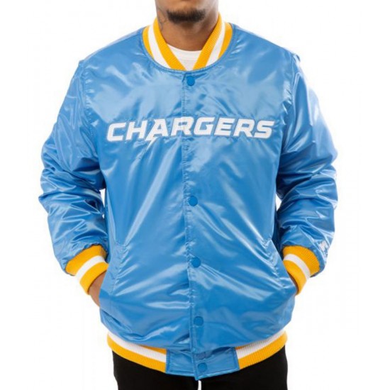 Chargers LA Bomber Blue/White Jacket Chargers LA Bomber Blue/White Jacket