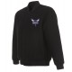 Charlotte Hornets Bomber Black Wool Jacket