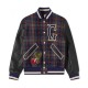 Check Wool Varsity Jacket Check Wool Varsity Jacket