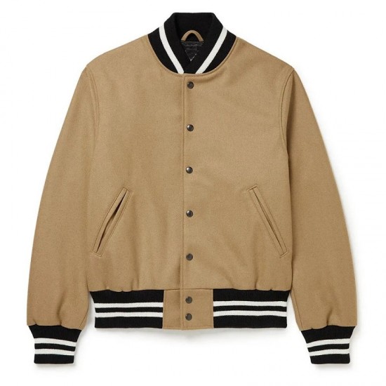 Chesapeake Shores S06 Evan Kincaid Brown Suede Varsity Jacket Chesapeake Shores S06 Evan Kincaid Brown Suede Varsity Jacket