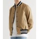 Chesapeake Shores S06 Evan Kincaid Brown Suede Varsity Jacket Chesapeake Shores S06 Evan Kincaid Brown Suede Varsity Jacket