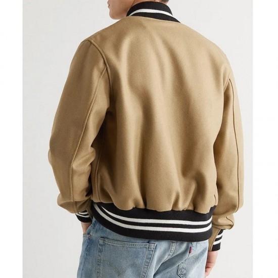 Chesapeake Shores S06 Evan Kincaid Brown Suede Varsity Jacket Chesapeake Shores S06 Evan Kincaid Brown Suede Varsity Jacket