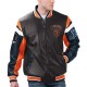 Chicago Bears Black Varsity Leather Jacket