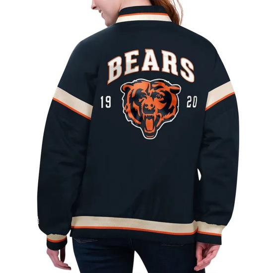 Chicago Bears Tournament Navy Varsity Jacket Chicago Bears Tournament Navy Varsity Jacket