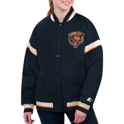 Chicago Bears Tournament Navy Varsity Jacket