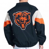 Chicago Bears Yard Line Navy Full-Zip Jacket