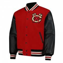 Chicago Blackhawks 2025 Red Winter Classic Coaches Varsity Jacket